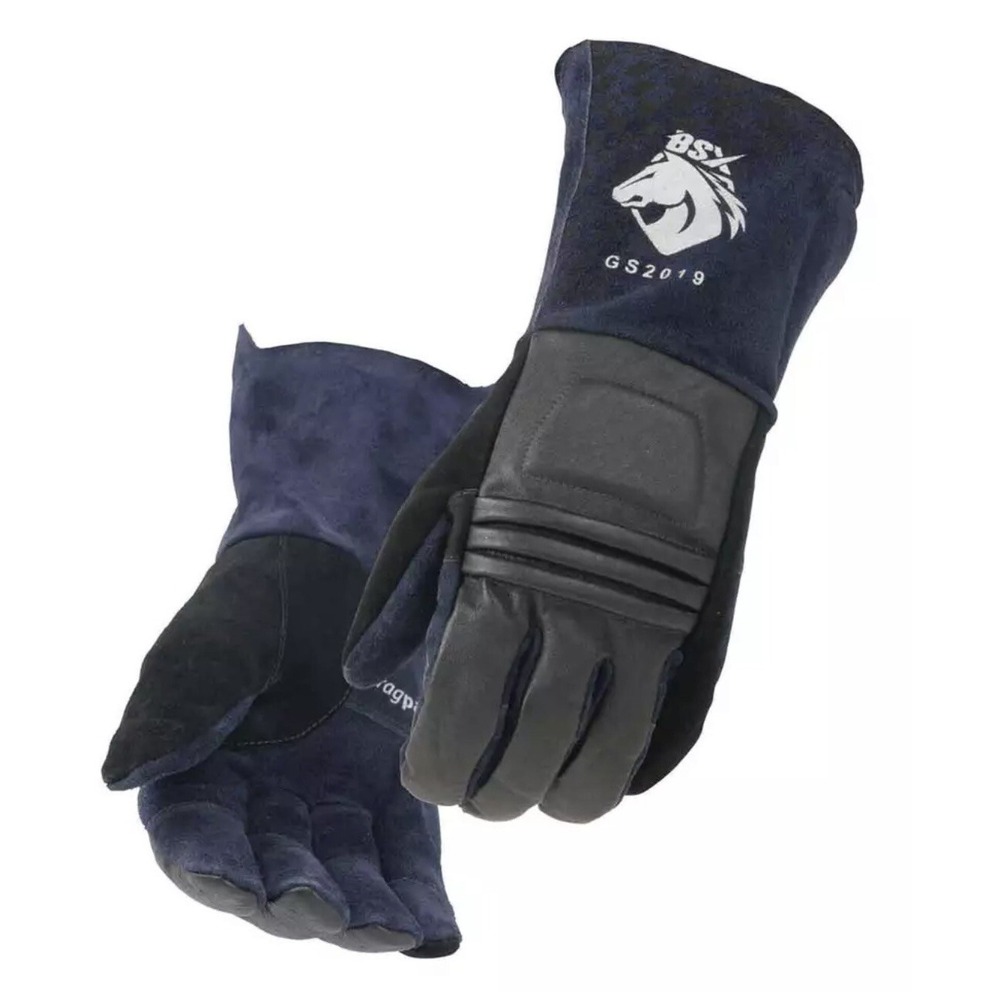 Black Stallion GS2019-NB BSX Grain Pigskin & Cowhide Stick Welding Gloves 2XL